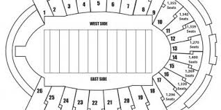 Sun Bowl Stadium Map Sun Bowl Seating Map Texas Usa