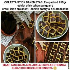Pin by dendy abdullah on tokopastri | pinterest. Colatta Stick 250gr Chocolate Stick Baked Stable Coklat Stik Tahan Panggang Cokelat Pagar Shopee Indonesia