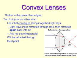 Lens that is thicker at the center than at the edges is called a. Optics Reflection Refraction Lenses Ppt Download