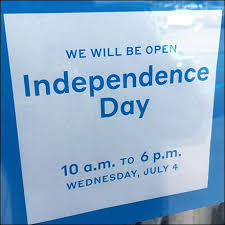 Pier 1 Open Independence Day Advance Notice Fixtures Close Up Independence Day Independence Day
