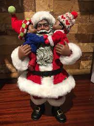 Choose from 22000+ santa graphic resources and download in the form of png, eps, ai or psd. Pin By Mona Taylor Davis On Santas Black Santa Black Christmas Decorations Christmas Art