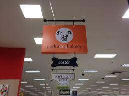 New Target Sign Polkadog Bakery Company Logo Work Inspiration Tech Company Logos