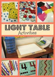 Our New Light Table Light Table Infant Lesson Plans Craft Activities For Kids