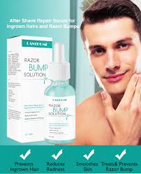 Ingrown hairs can occur after you shave and is the result of cut hair curling back into the skin. Lanthome 30ml Repair Serum After Hair Removal Prevent Ingrown Hairs And Razor Bump Body Treatment Smooth Skin Reduce Dark Spots Hair Removal Cream Aliexpress