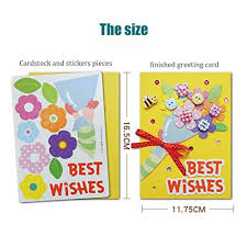 Each kit includes cardstock, card blanks and envelopes, inserts and card toppers, making them a great choice for beginners as well as experienced crafters looking to create a card quickly. Card Making Kit Diy Handmade Greeting Card Kit For Kids Girl Boy Thank You Card Mother S