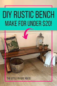 Creating a cozy dining room will be a good thing to make your guest comfortable. Diy Dining Room Bench Under 20 The Little Frugal House