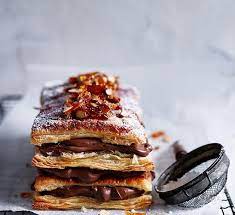 Chocolate And Almond Millefeuille Recipe Recipe Millefeuille Recipe Recipes Food