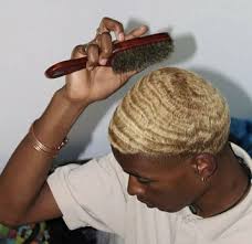 Black And Gold Hairstyles Goldshawty Men Blonde Hair Waves Hairstyle Men Dyed Hair Men