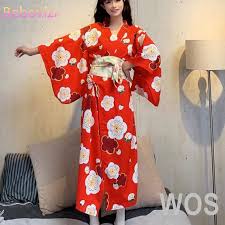 Dressing up in traditional japanese clothing can be a lot of fun, and recently renting kimono while sightseeing is very popular. Women Japanese Style Fashion Yukata Long Kimono Obi Cosplay Red Japan Traditional Clothing Shopee Malaysia