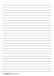 Not only research papers but also the academic papers and manuscripts that writers submit to the journals require double spacing. Lined Paper Templates Teaching Ideas