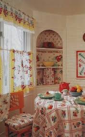enchanting retro kitchen curtains 1950s