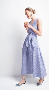 J Crew Looks We Love Women S Collection Thomas Mason For J Crew Gingham Dress Tortoise Hoop Earrings And Mixe Fashion Formal Dresses For Women Gingham Dress