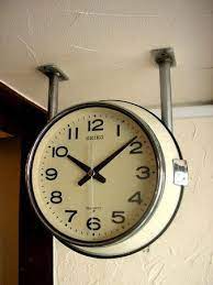 seiko セイコー バス時計 白色 スイープ クォーツ 天井用 時計 インテリア 時計 天井