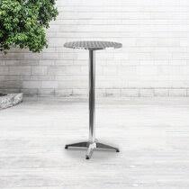 Mr ironstone outdoor bar table 46.5 pub height dining table bistro patio table with waterproof top and hammer finish stands. Garden Bar Tables You Ll Love Wayfair Co Uk