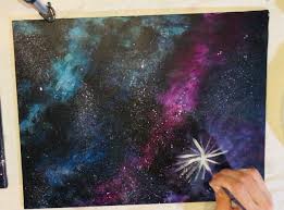 How To Paint A Galaxy Step By Step Painting For Beginners