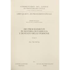 Dei Procedimenti In Materia Di Famiglia E Di Stato Delle Persone Art 706 720 Bis