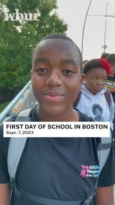 The first day of school for tens of thousands of Boston Public School  students started bright and early Thursday., Back-to-school coincided with  a sweltering early September heat wave. Though the ...