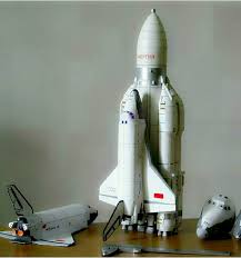 us 36 99 storm snow space shuttle energy number carrier rocket puzzle handmade paper model rocket 1 96 scale high 45cm diy paper art in model