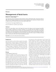 Filed under:best movies, sacramento news. Pdf Management Of Facial Burns