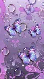 Punk Light Blue Light Purple Butterflies With Big Raindrops Butterfly Wallpaper Backgrounds Butterfly Wallpaper Beautiful Flowers Wallpapers