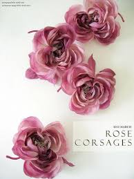 玫瑰胸花花飾 fabric flowers flower crafts paper flowers