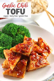 Tofu In Chili Garlic Sauce Recipe Chili Garlic Sauce Tofu Recipes Vegan Recipes