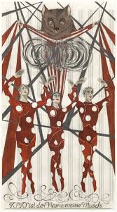 Marcel Dzama S Red And Blue Jester S Dance Whitewall In 2020 Art Red And Blue Jester Marcel dzama biography and art for sale. pinterest