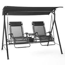 Free 2 Day Shipping Buy Mainstays Oversized 2 Person Zero Gravity Outdoor Reclining Swing Multiple Colors At Walmart Com In 2021 Mainstays Porch Swing Swing Seat
