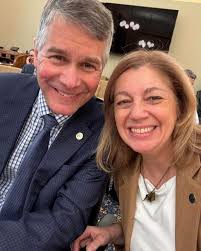 1st Committee hearing of the session was Transportation, and got to sit  between these two fantastic first-termers!