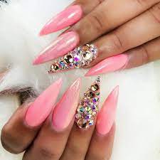 Stiletto Nails Shape Acrylicnailsshort Different Nail Shapes Acrylic Nail Shapes Acrylic Nails Stiletto