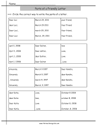 Friendly Letter Worksheets From The Teacher S Guide Letter Worksheets Friendly Letter Writing Posters