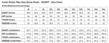 35 Memorable Ski Bib Size Chart