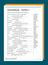 Zahlen und buchstaben schreiben lernen. Zeiten Perfekt
