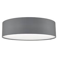 Prismatic light lens are the most common style lighting diffuser. Dar Cie5039 Cierro Simple Grey Smooth Fabric White Frosted Plastic Flush Drum Shade Ceiling Light Ideas4lighting