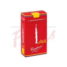 Vandoren Sr302r Java Red Soprano Saxophone Reeds Strength 2 10 Pack