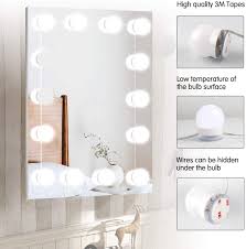 Maybe you would like to learn more about one of these? Buy Hollywood Led Vanity Lights Strip Kit With 14 Dimmable Light Bulbs For Full Body Length Mirror And Bathroom Wall Mirror Plug In Mirror Lights With Power Supply White No Mirror Included