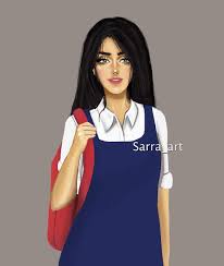 302 Likes 32 Comments Sara Ahmed Sarra Art On Instagram الحمدلله خلصت المدرسة والجامعه يلا اللي عندها Cute Girl Drawing Lovely Girl Image Sarra Art