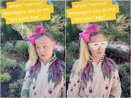 Jojo siwa come see me on tour!!! Jojo Siwa Responds To People Telling Her To Act Her Age