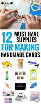 You can create the perfect card to suit your specific need. 12 Must Have Supplies For Card Making Crafts 101 Card Making Tools Card Making Crafts Card Making Supplies