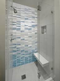 The deep royal blue vanity and wallpaper help to give the small space a more robust feel and add depth. 20 Bathroom Tile Ideas For Small Bathrooms Magzhouse