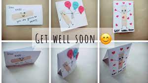 Personalize your own printable & online get well soon cards. Get Well Soon Card 1 Craft For Kids Easy Diy Cards For Kids Diy Greeting Card Youtube