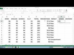 Formula Of Sum Percentage If Function Merge Center Ms Excel 2013 Tutorial In Hindi Youtube Excel Formula Excel Formula