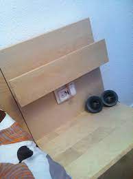 Ikea malm bedside table attachment. Socket In The Malm Nightstand Ikea Hackers