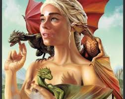 Daenerys Targaryen/game of Thrones Canvas Art Painting