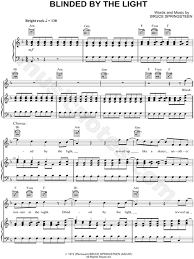 Print and download stuck with u sheet music by ariana grande & justin bieber. Manfred Mann S Earth Band Blinded By The Light Sheet Music In D Minor Transposable Download Print Manfred Mann S Earth Band Sheet Music Blinded By The Light
