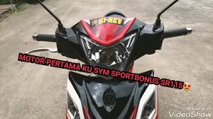 Está dotada con luces tipo les que permiten una mayor visibilidad en la noche. Sym Sportbonus Sr115 Walkaround Motosikal Pertama Saya Youtube