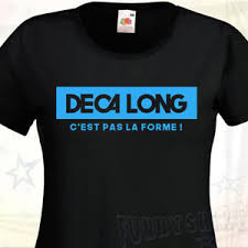 T-SHIRT Femme DECA LONG - Decathlon Humour Sportif Café Décafeiné Parodie  sport | eBay