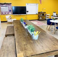Better Homes Gardens Bryant Dining Table Rustic Walmart Com In 2020 Classroom Tour Flexible Seating Kindergarten Kindergarten Classroom