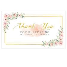 Make a lasting impression with specially sized cards that raise the bar. For Online Flower Design Modern 5th Handmade Goods Thank You For Supporting My Small Business Cards