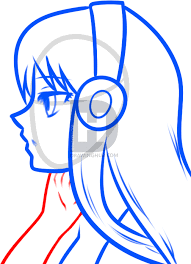 Girl With Earphones Drawing Something, to create a it's not easy to draw a realistic drawing, but the effects are definitely worth it. girl with earphones drawing